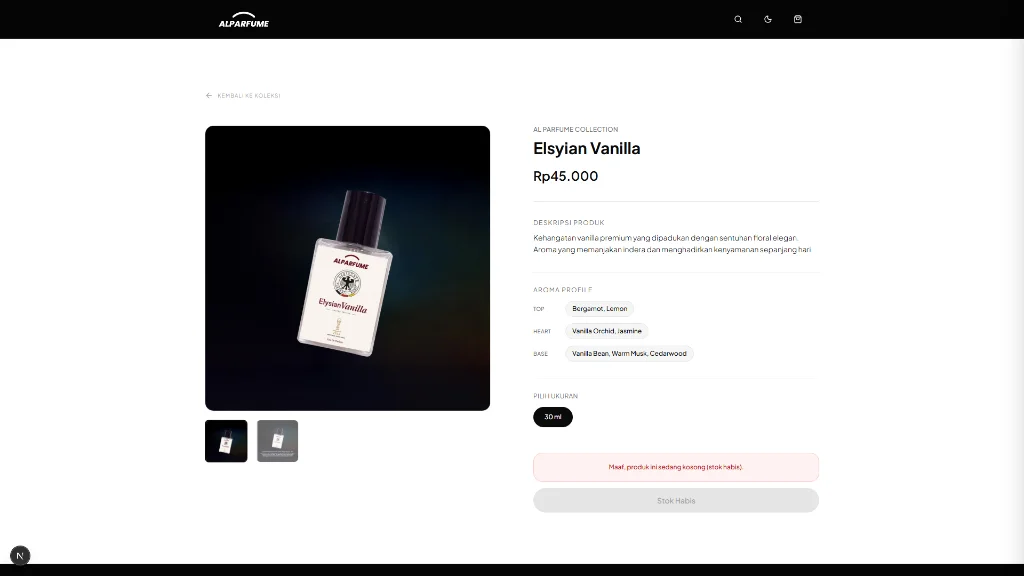 Alparfume — Luxury Fragrance E-Commerce & Scent Catalog screenshot 2